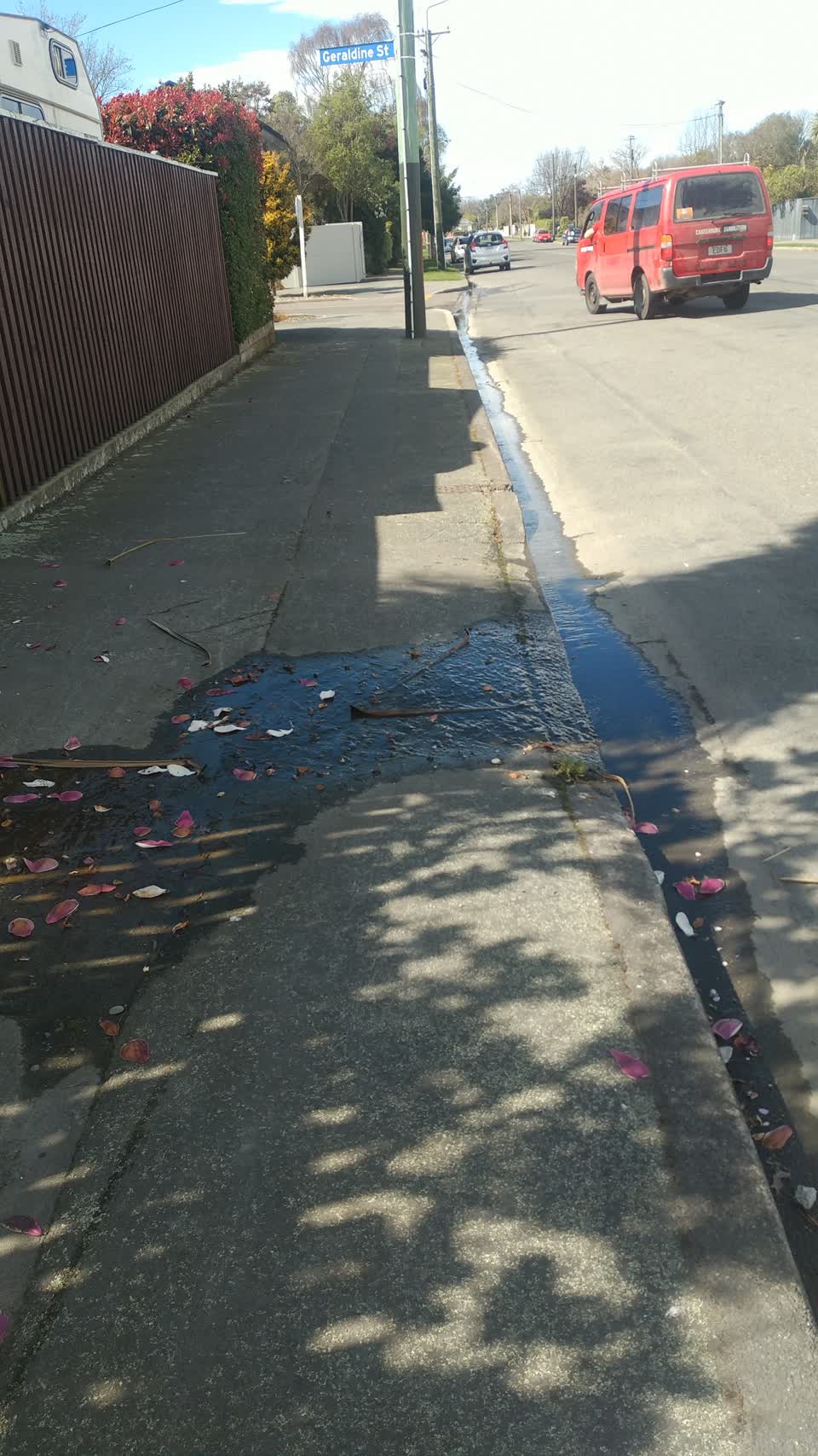 The photograph attached to this water supply report