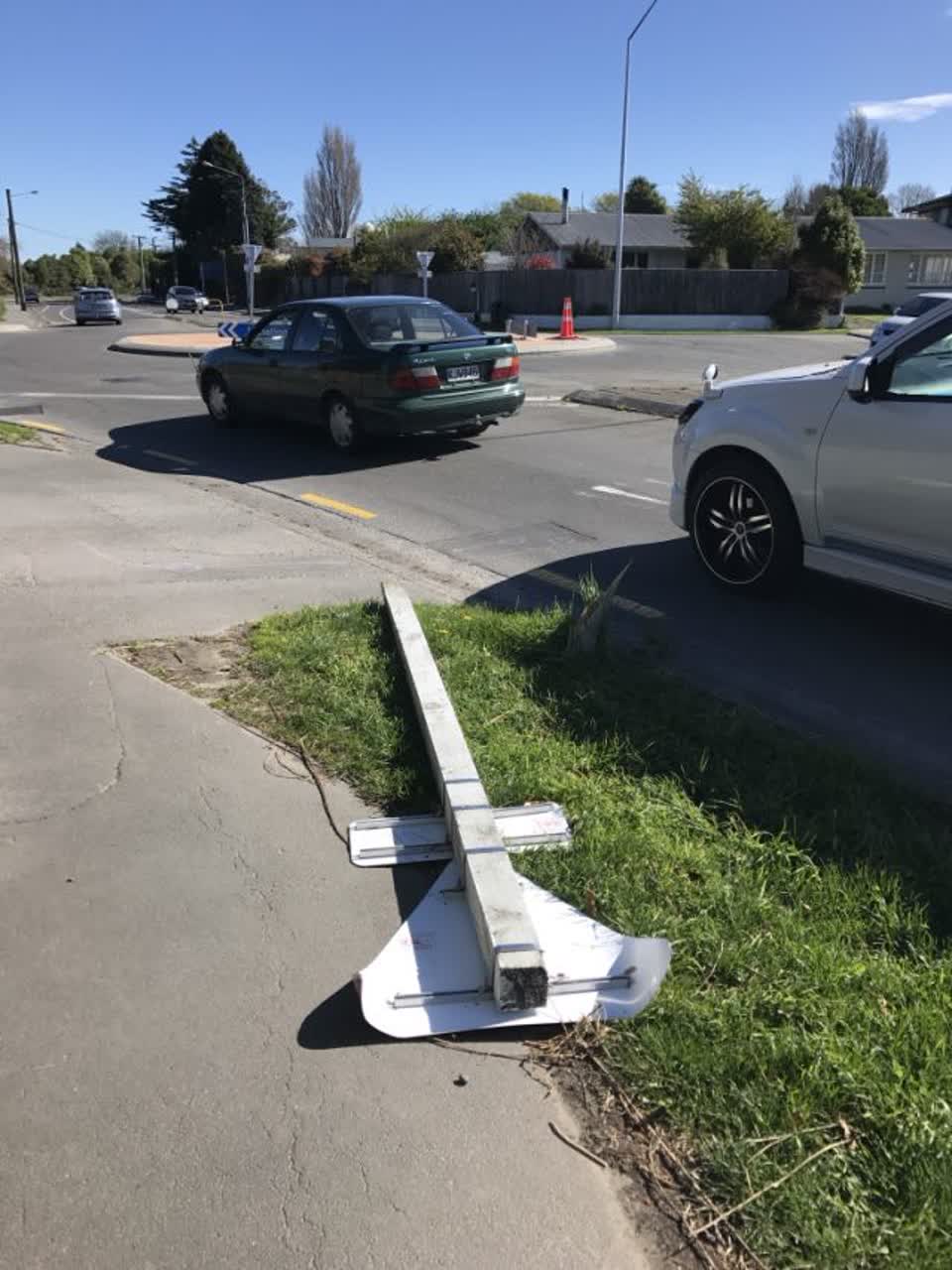 The photograph attached to this roading/streets report