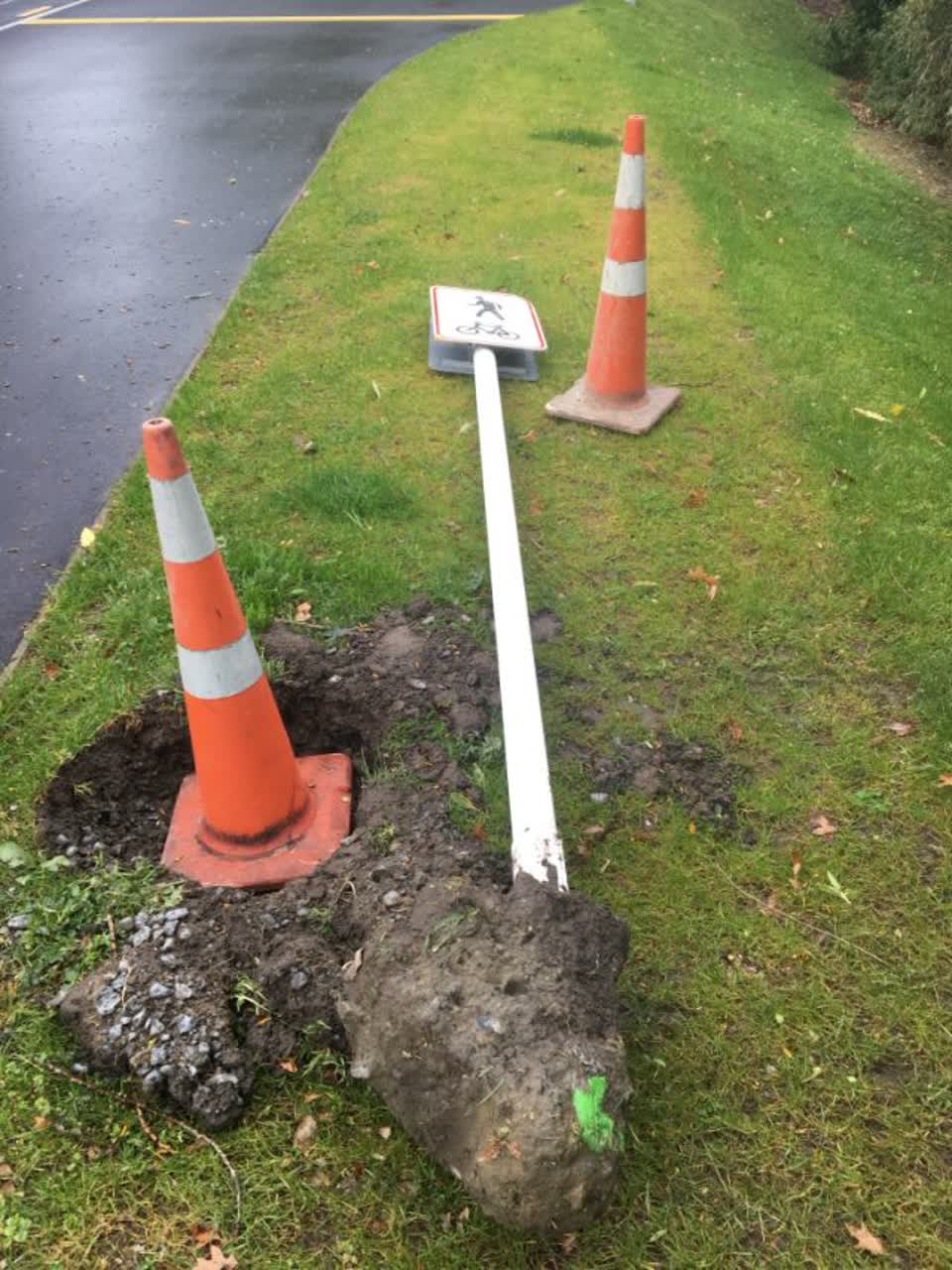 The photograph attached to this roading/streets report
