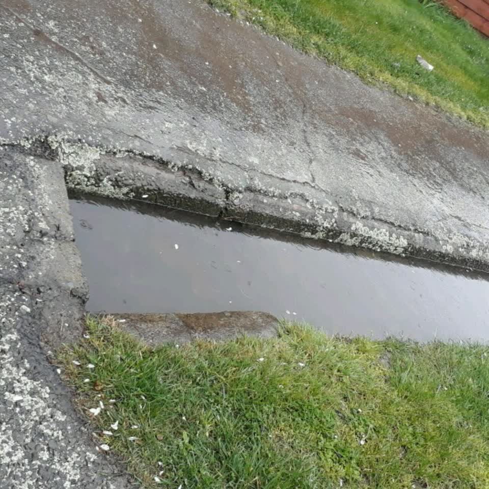 The photograph attached to this wastewater/stormwater report