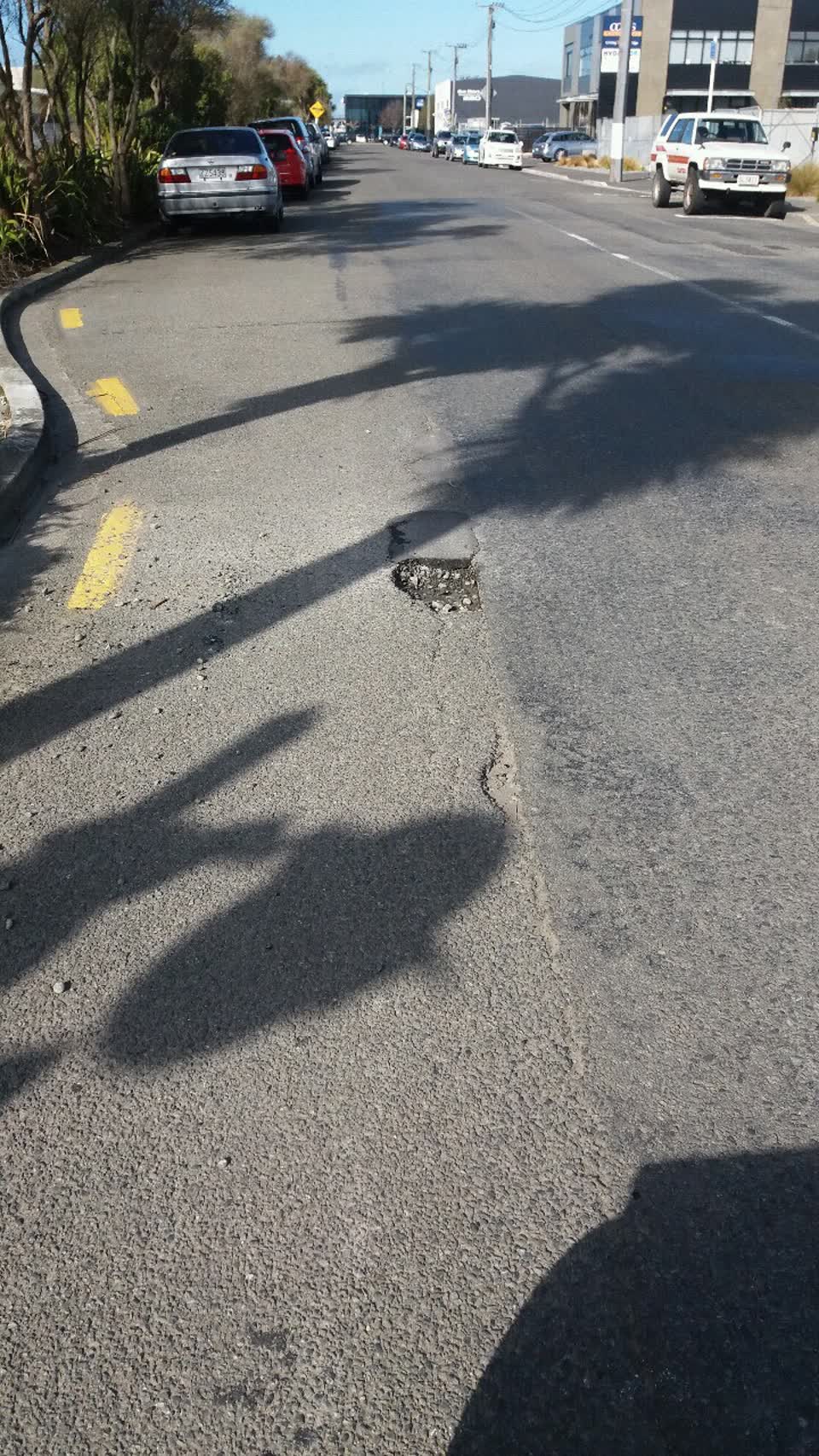 The photograph attached to this roading/streets report