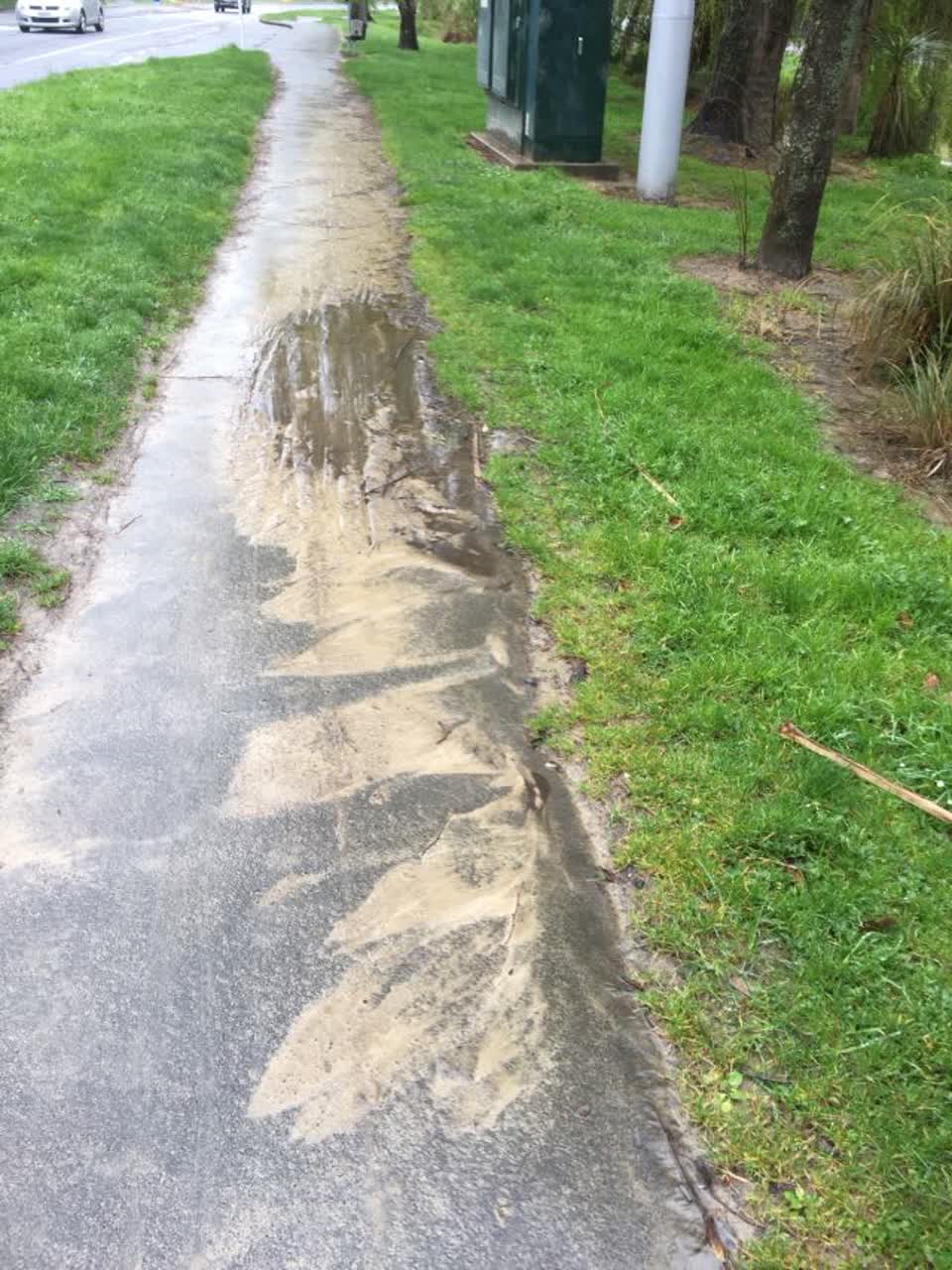 The photograph attached to this roading/streets report