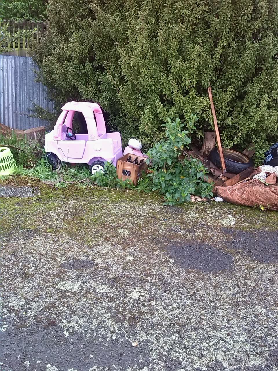 The photograph attached to this rubbish/recycling report