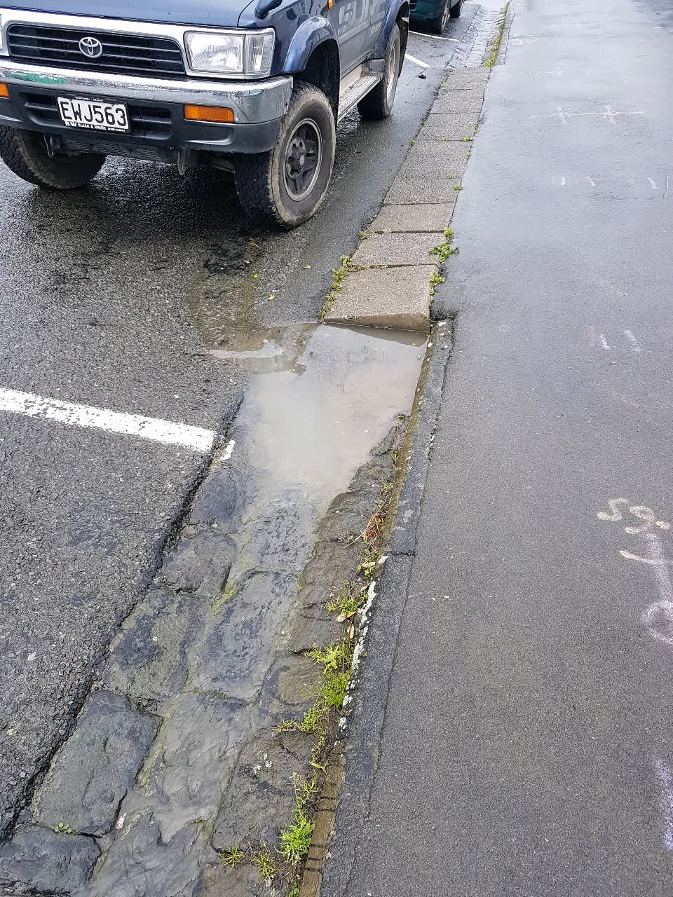 The photograph attached to this wastewater/stormwater report