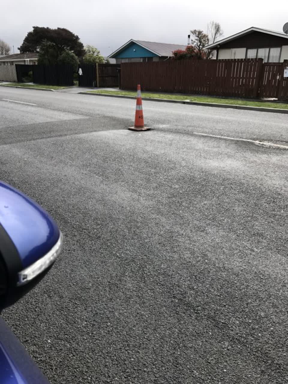 The photograph attached to this roading/streets report