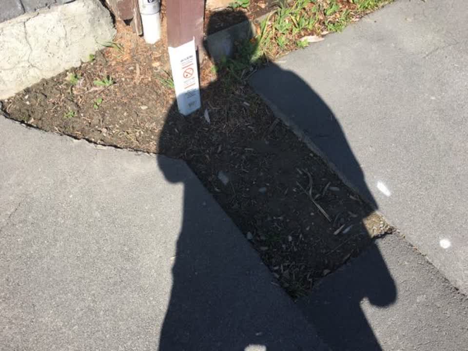 The photograph attached to this roading/streets report
