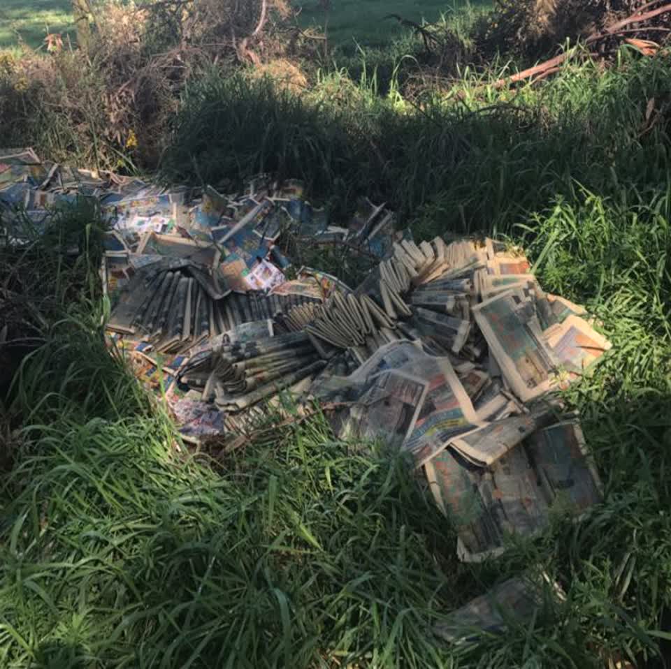 The photograph attached to this rubbish/recycling report