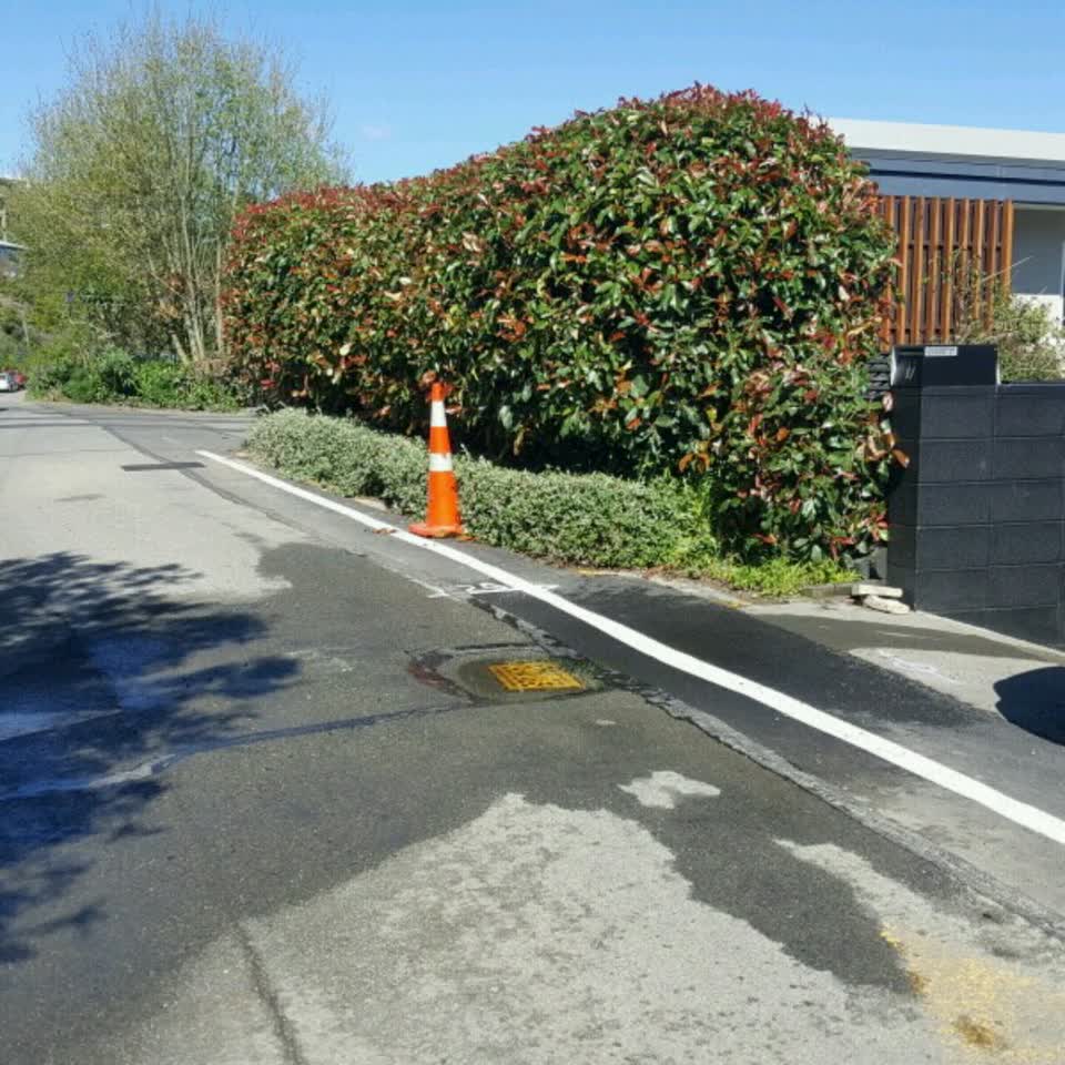 The photograph attached to this roading/streets report