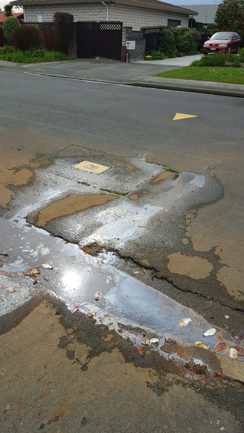 The photograph attached to this wastewater/stormwater report