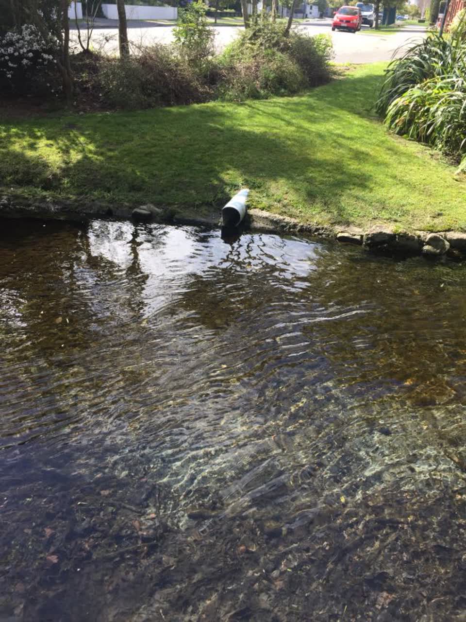 The photograph attached to this wastewater/stormwater report