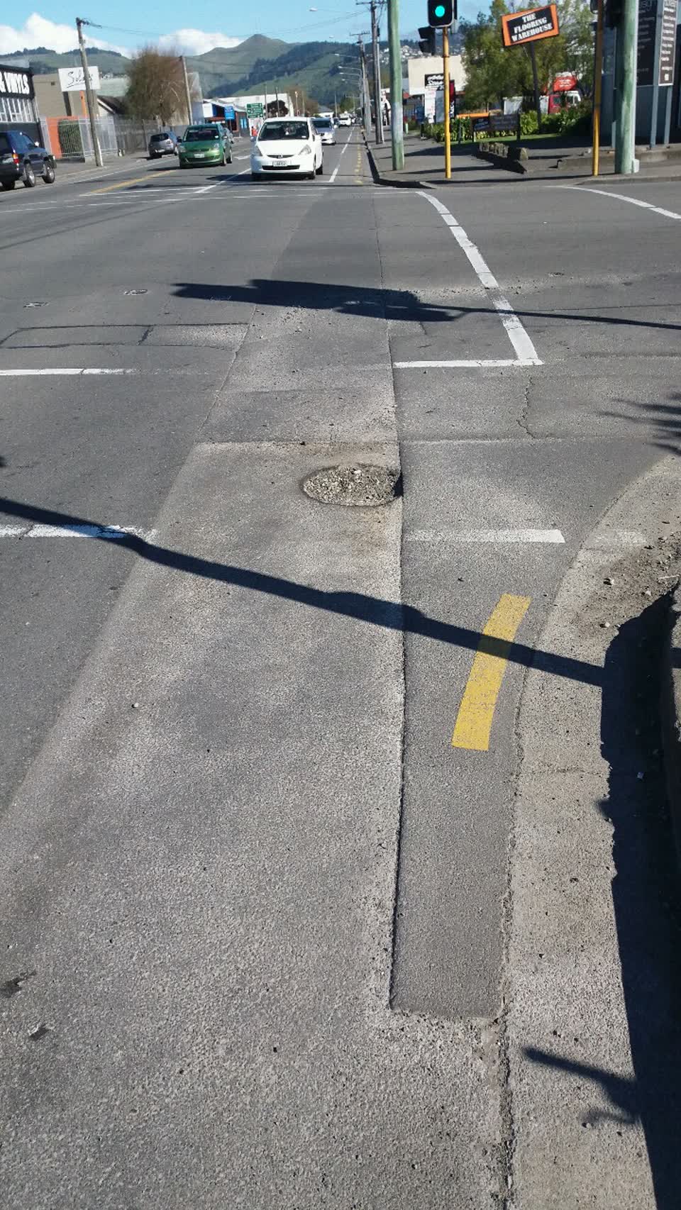 The photograph attached to this roading/streets report