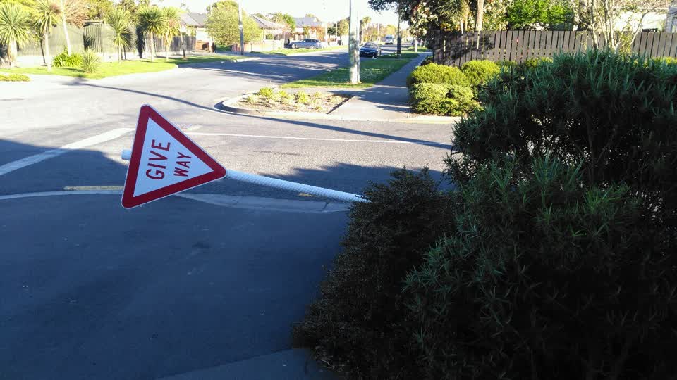 The photograph attached to this roading/streets report