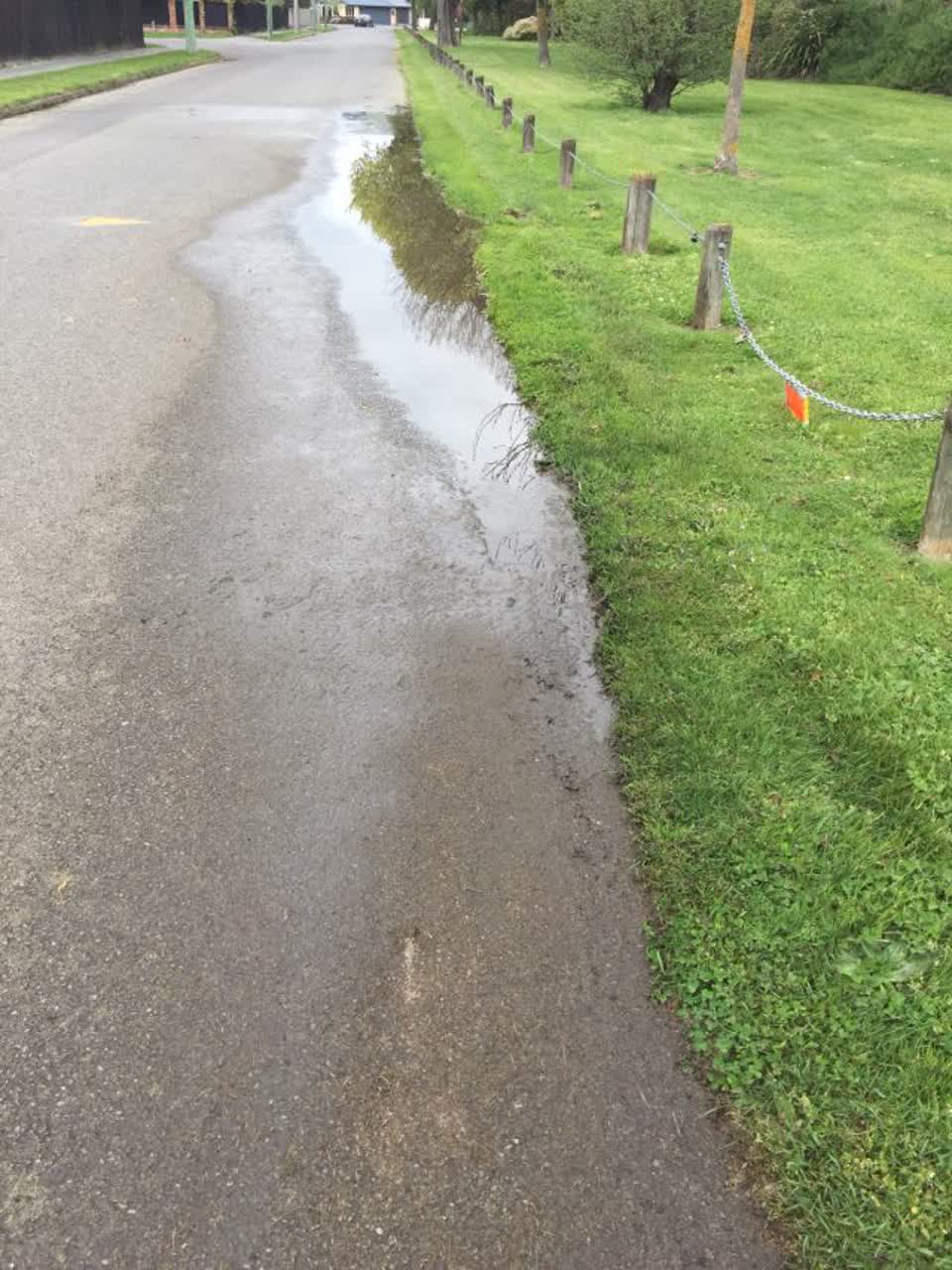 The photograph attached to this wastewater/stormwater report