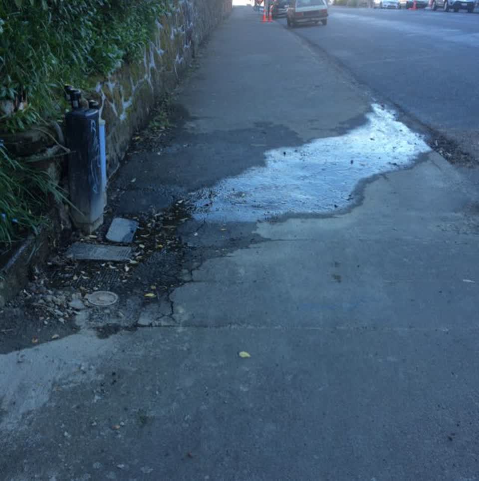 The photograph attached to this water supply report