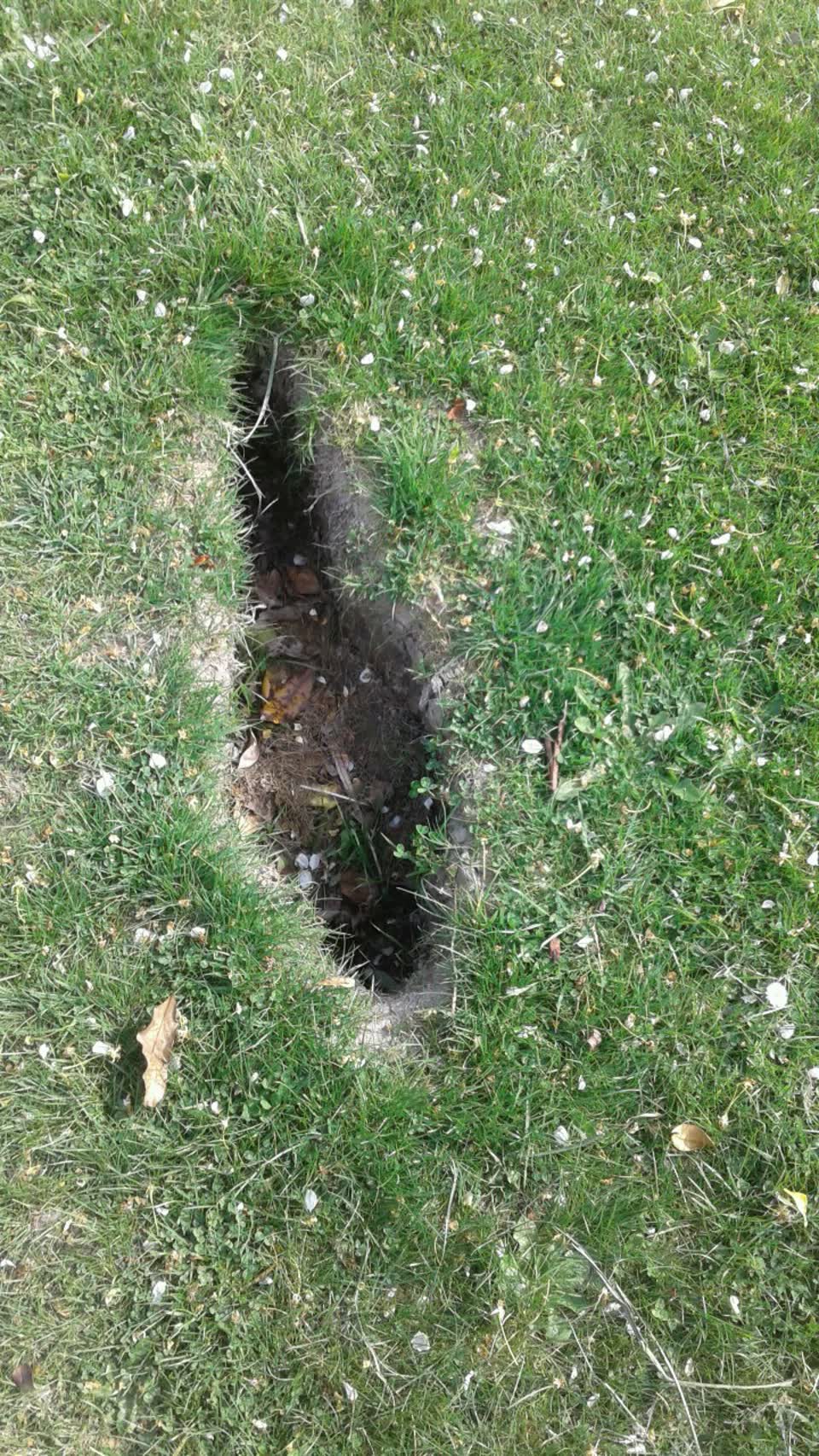 The photograph attached to this roading/streets report