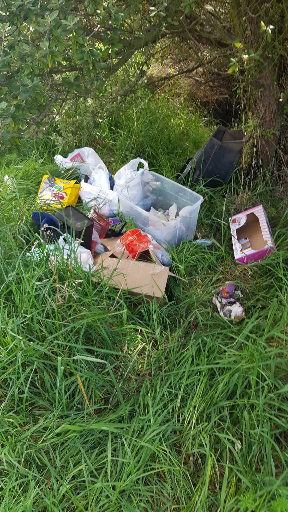 The photograph attached to this rubbish/recycling report