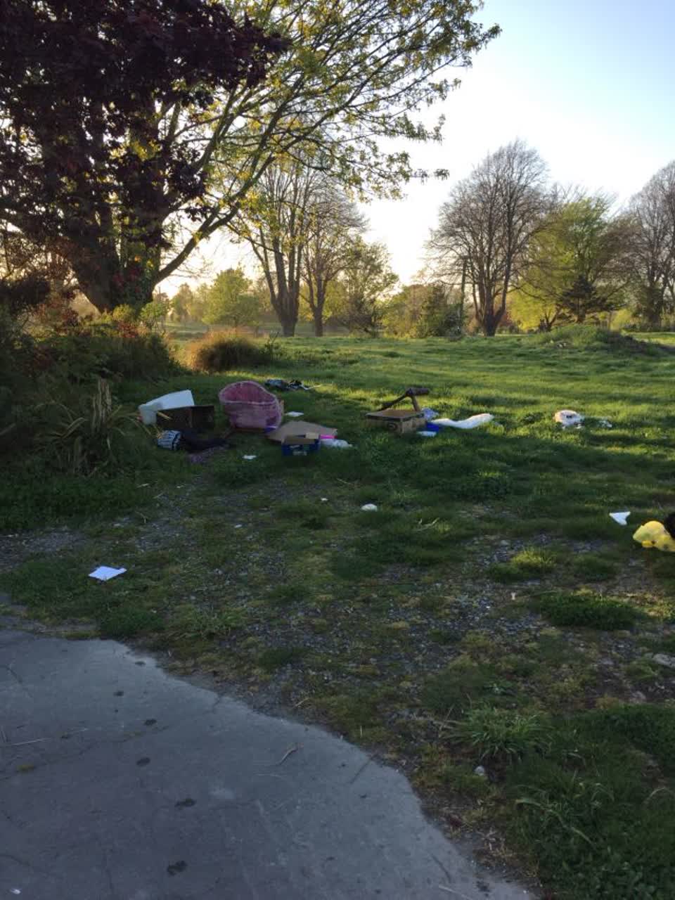 The photograph attached to this rubbish/recycling report