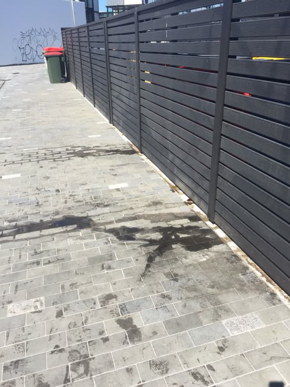 The photograph attached to this wastewater/stormwater report