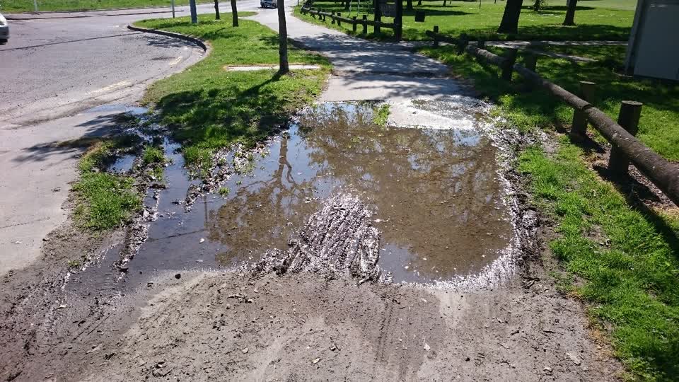 The photograph attached to this water supply report