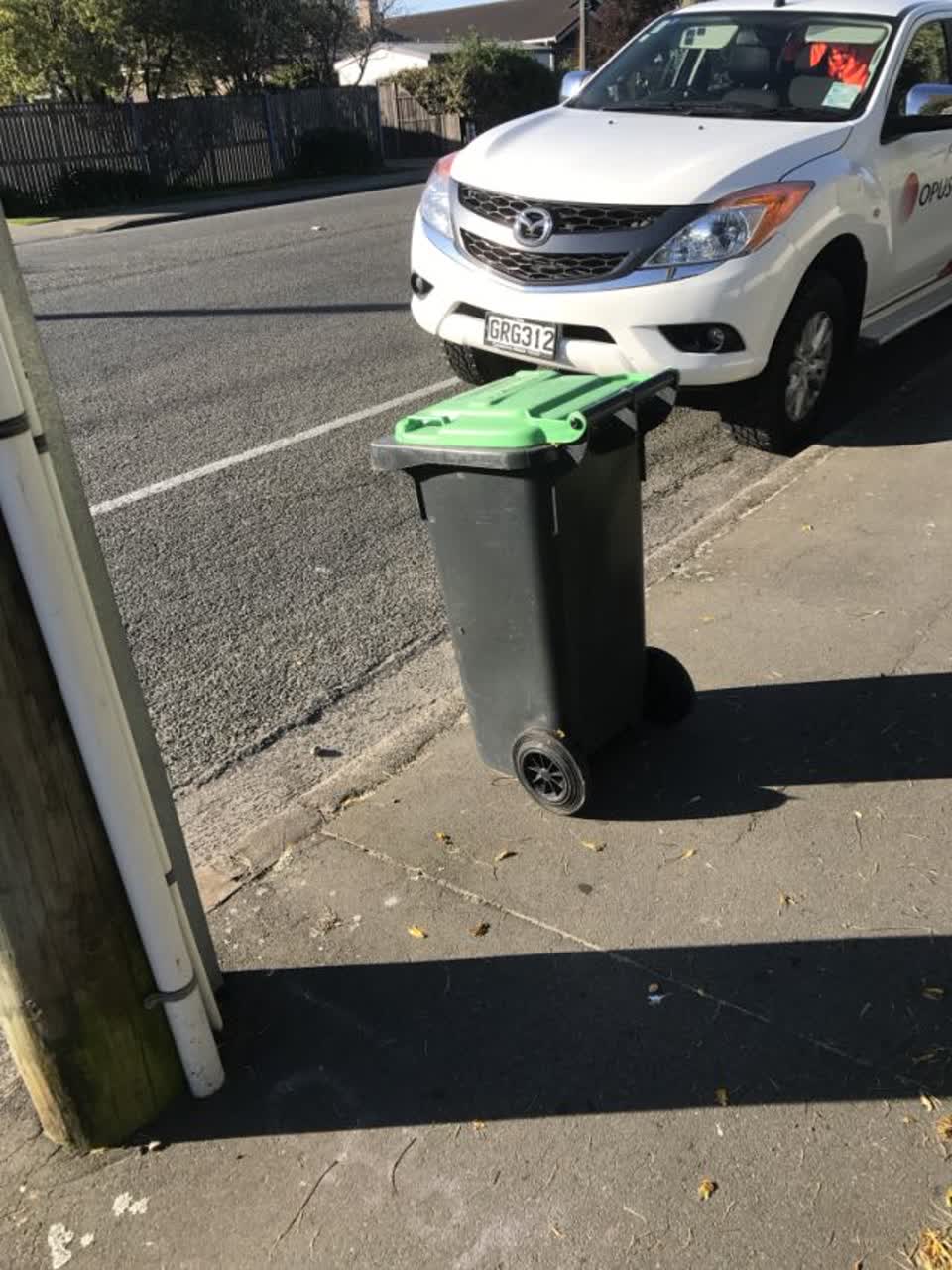 The photograph attached to this rubbish/recycling report