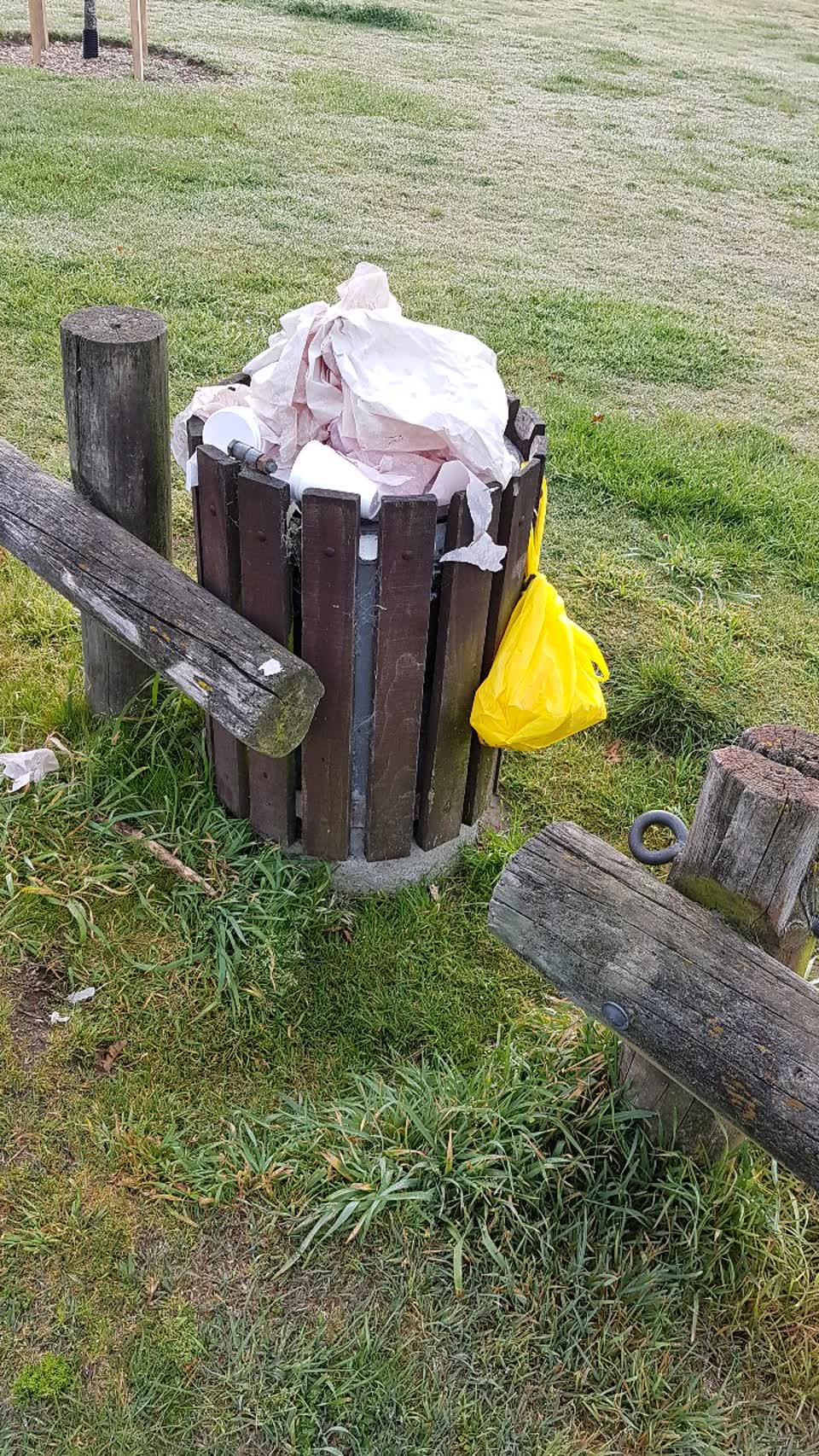 The photograph attached to this rubbish/recycling report