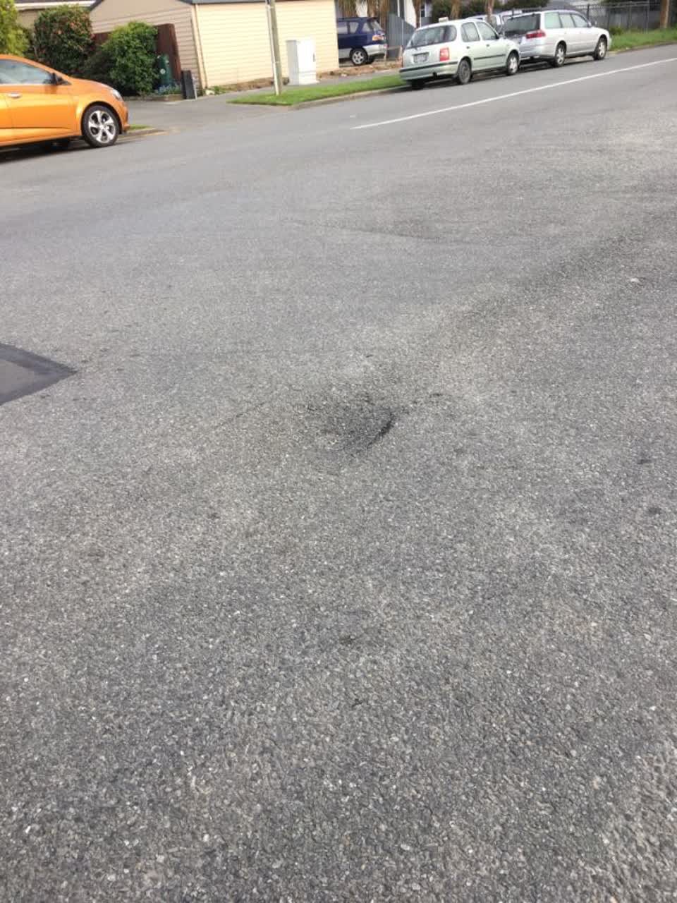 The photograph attached to this roading/streets report