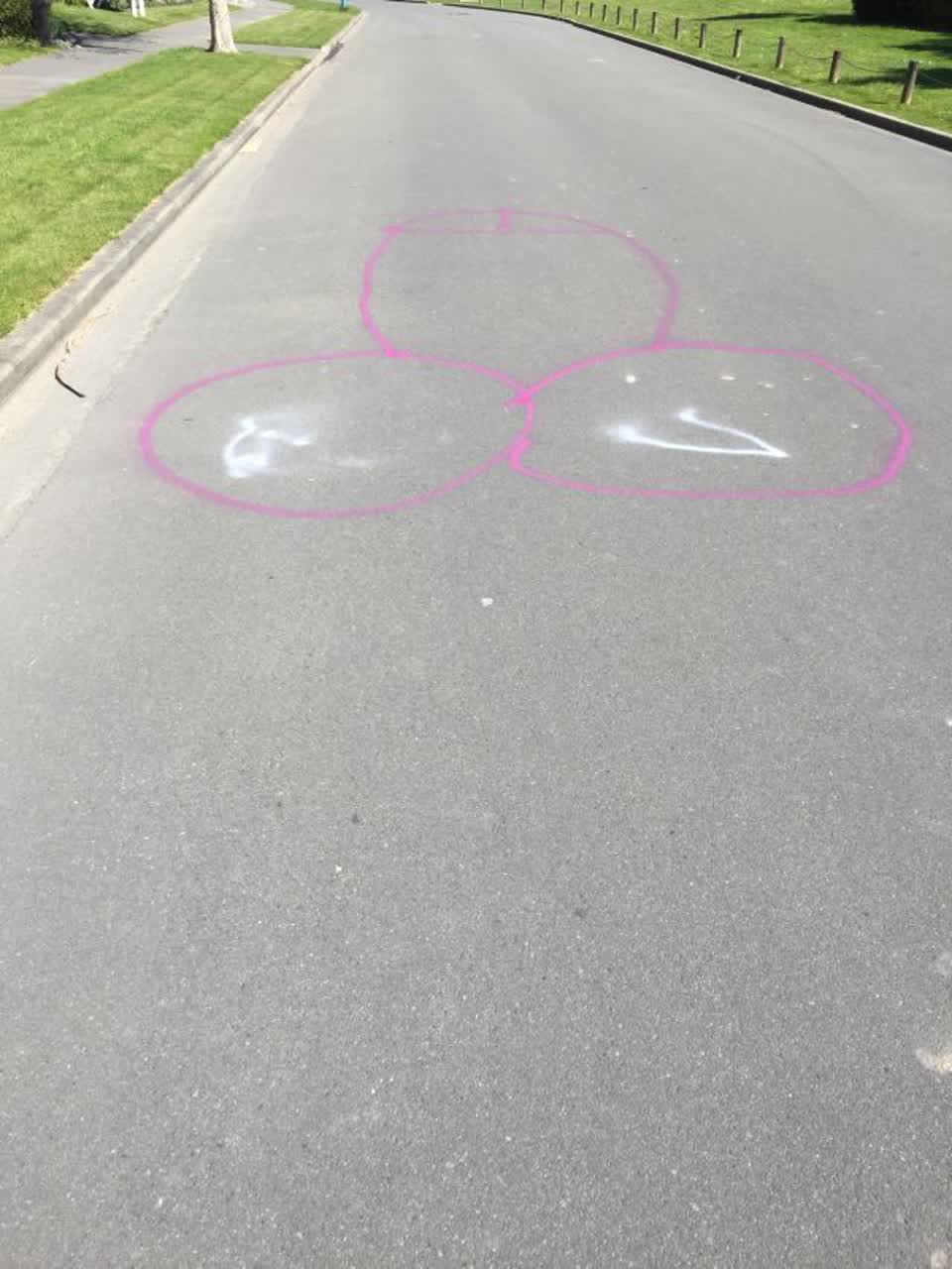 The photograph attached to this roading/streets report