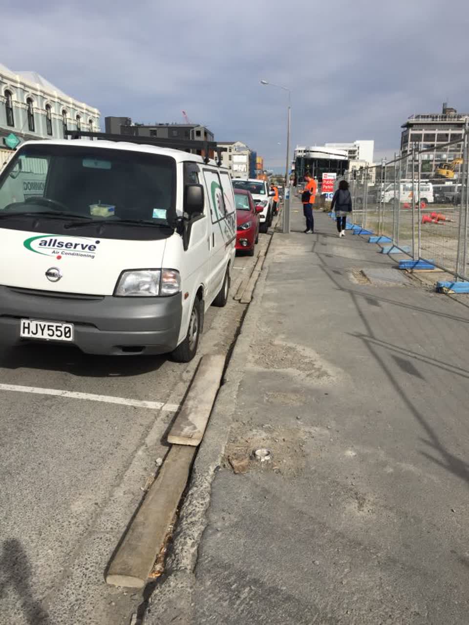The photograph attached to this roading/streets report