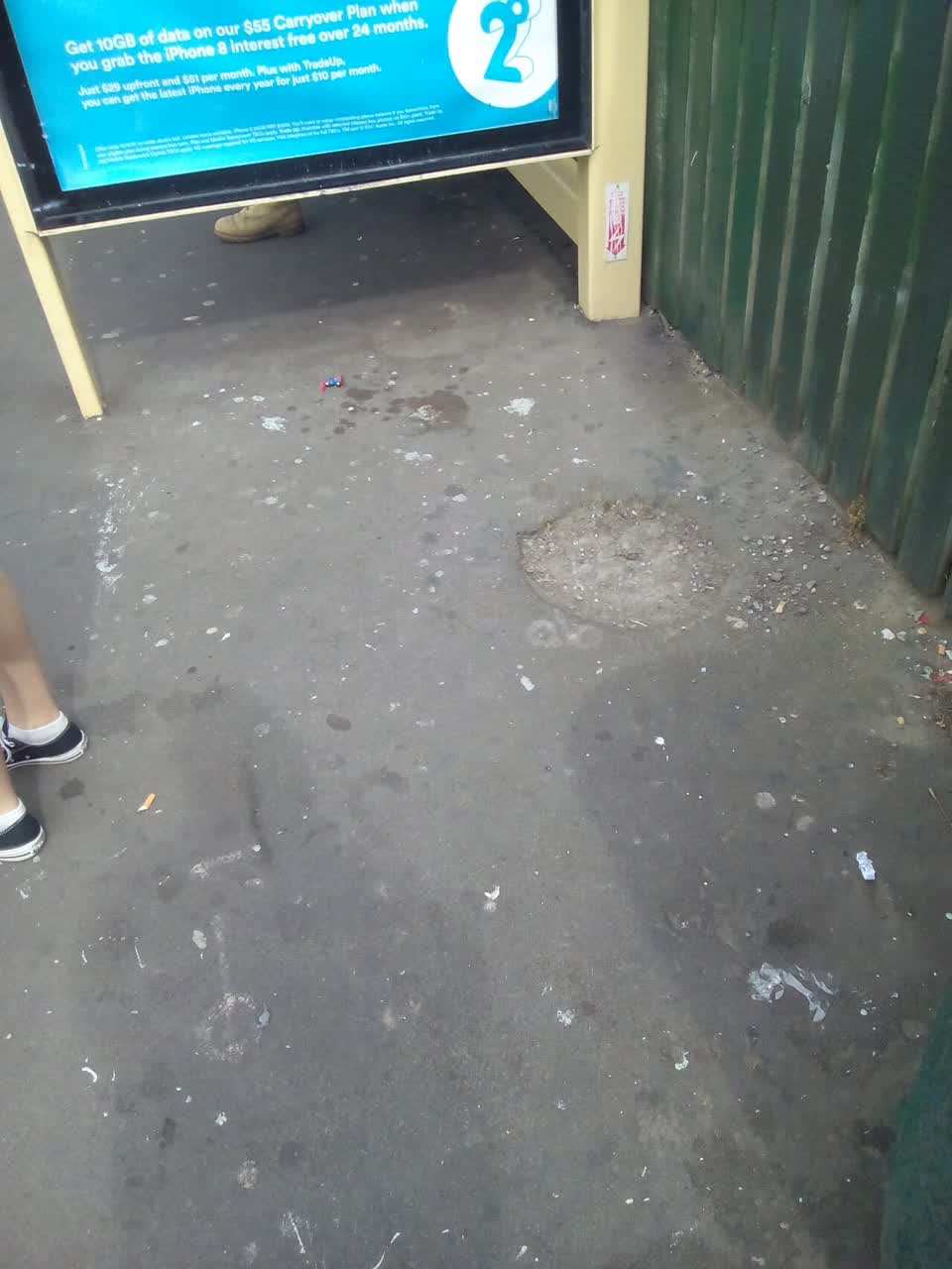 The photograph attached to this roading/streets report