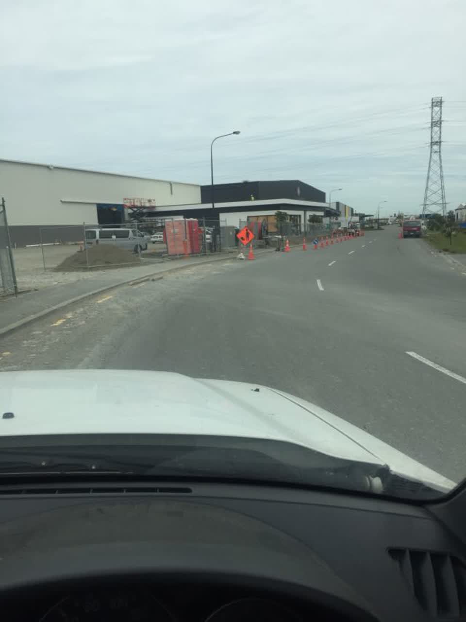 The photograph attached to this roading/streets report