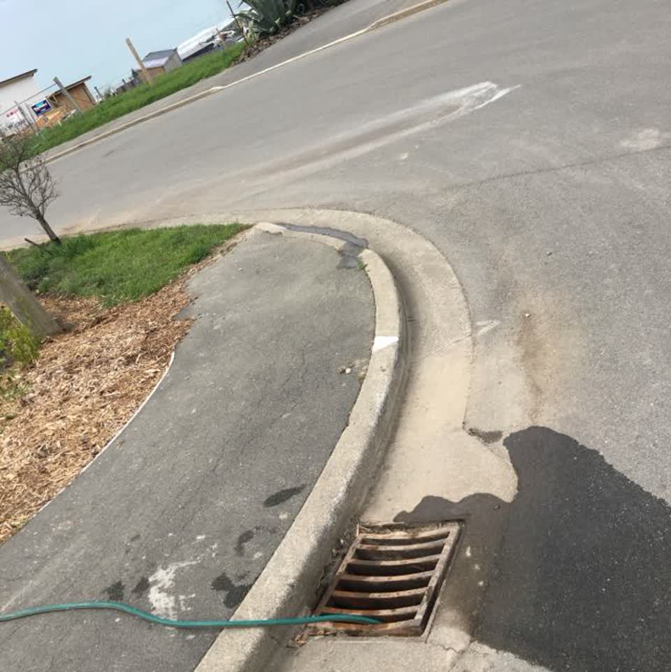 The photograph attached to this wastewater/stormwater report