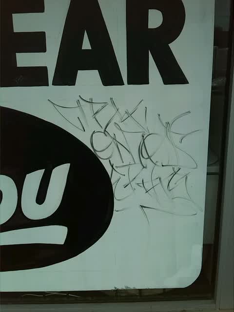 Graffiti, a report photo