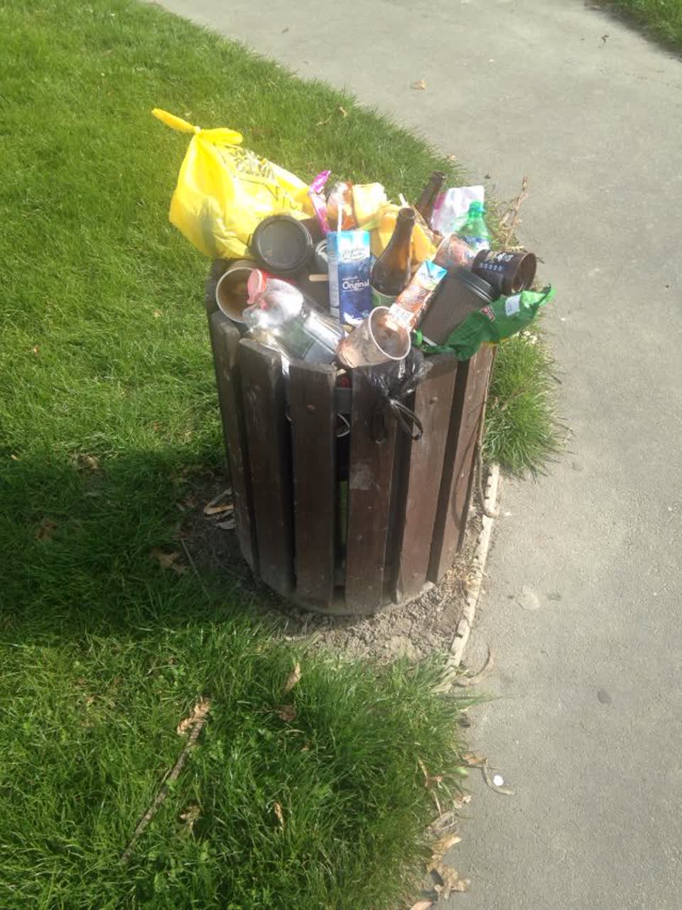 The photograph attached to this rubbish/recycling report