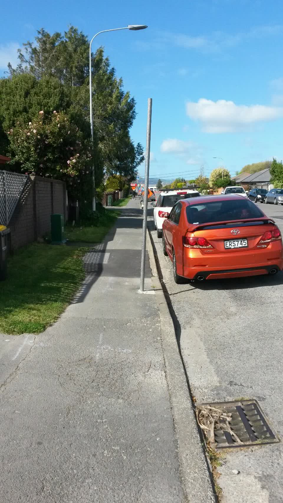 The photograph attached to this roading/streets report
