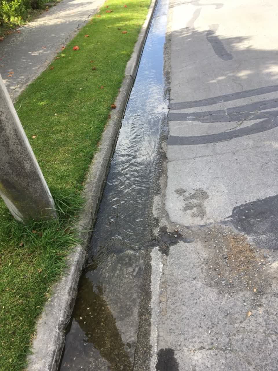 The photograph attached to this wastewater/stormwater report