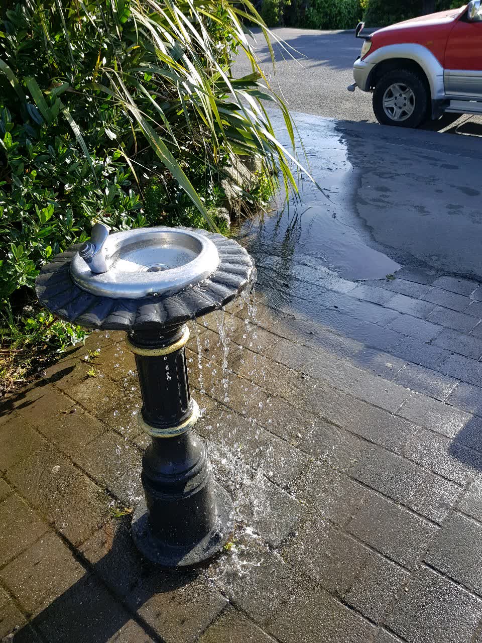 The photograph attached to this water supply report