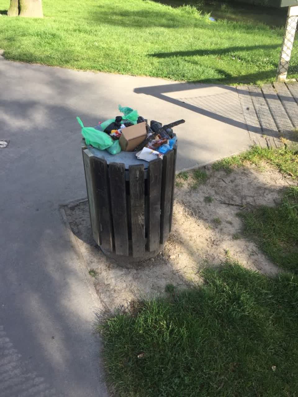 The photograph attached to this rubbish/recycling report
