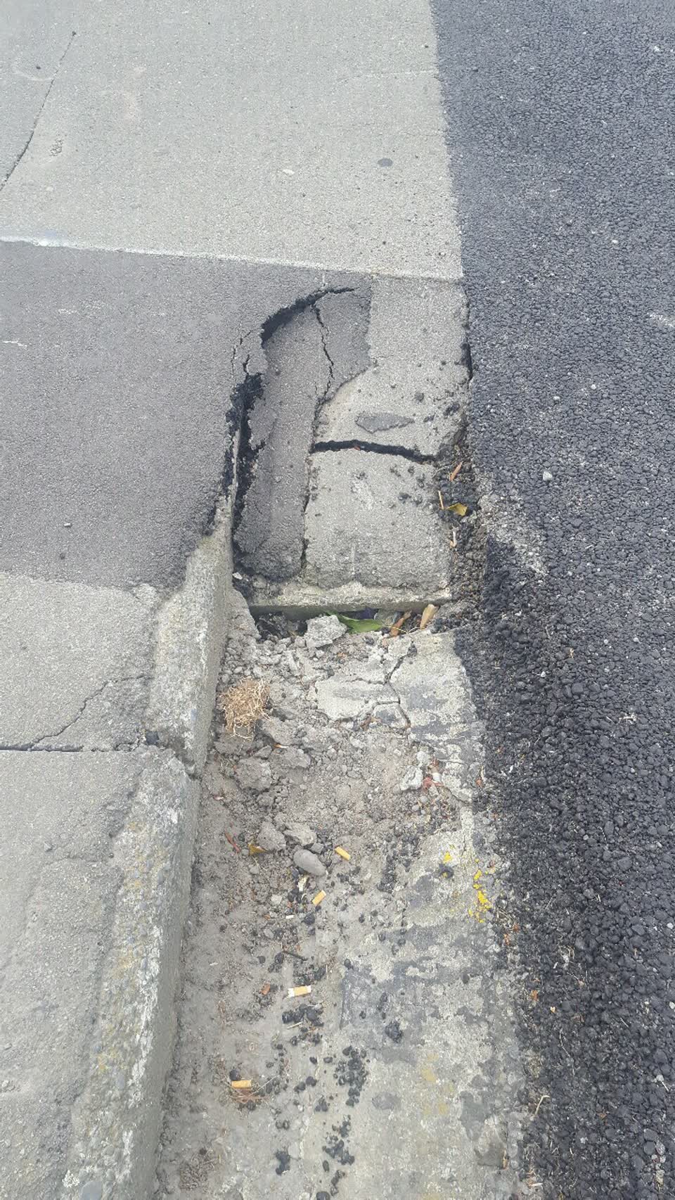 The photograph attached to this wastewater/stormwater report