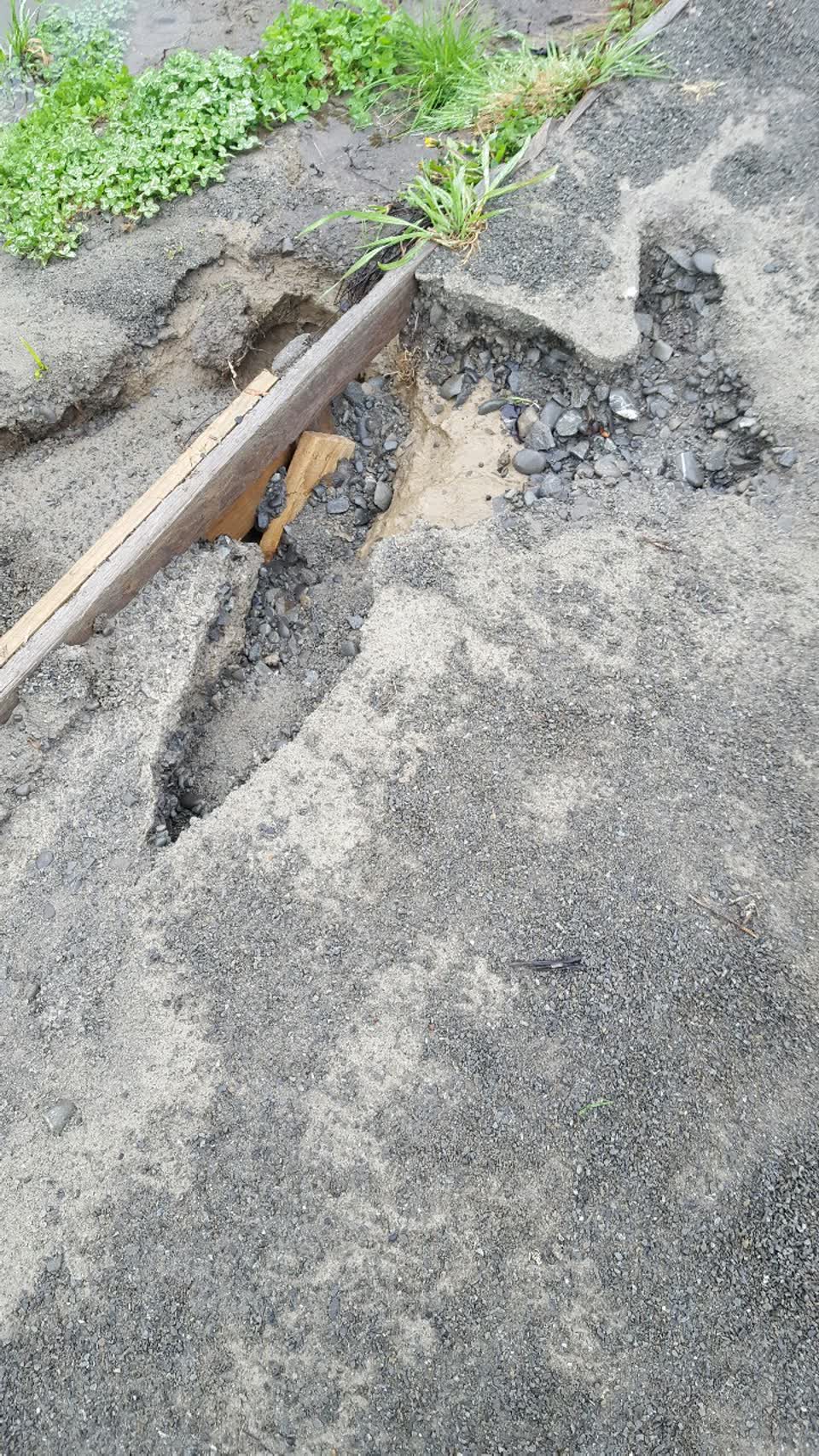 The photograph attached to this wastewater/stormwater report