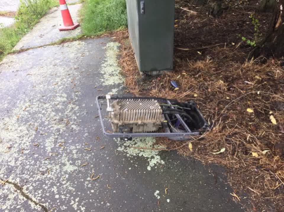 The photograph attached to this wastewater/stormwater report