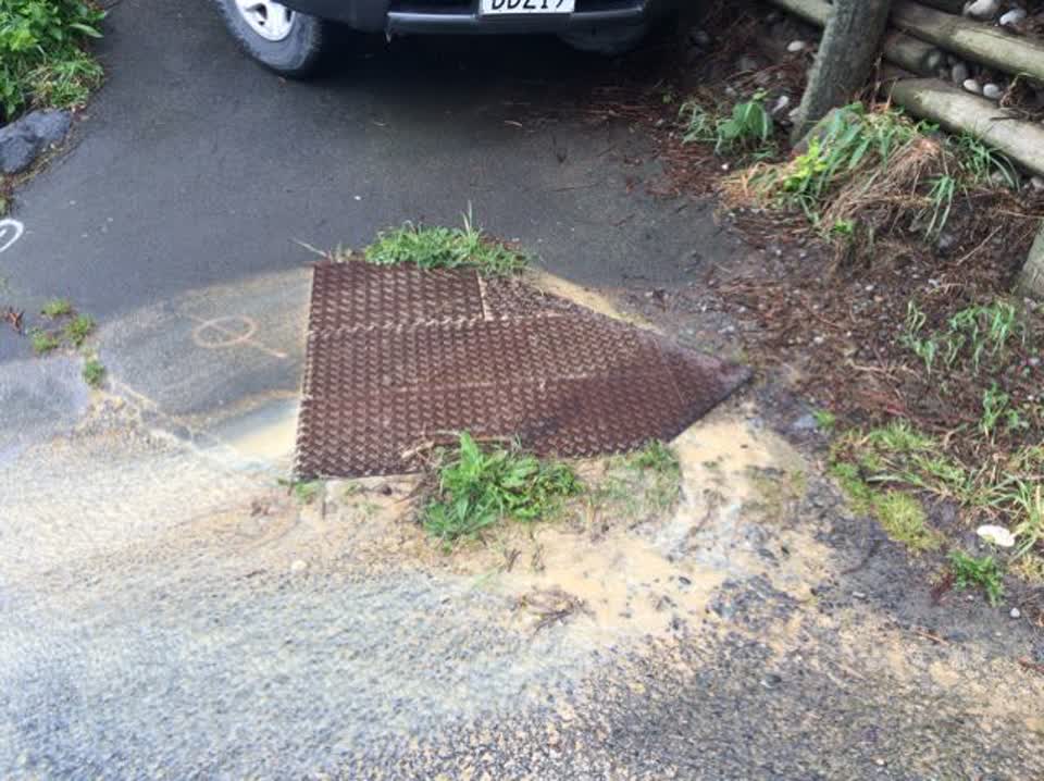 The photograph attached to this wastewater/stormwater report