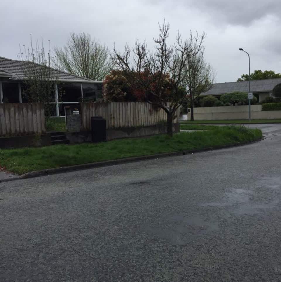The photograph attached to this roading/streets report
