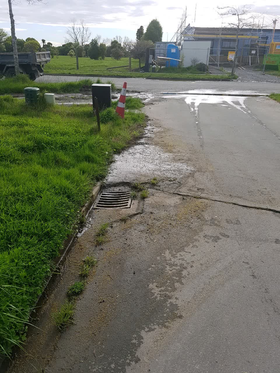The photograph attached to this wastewater/stormwater report