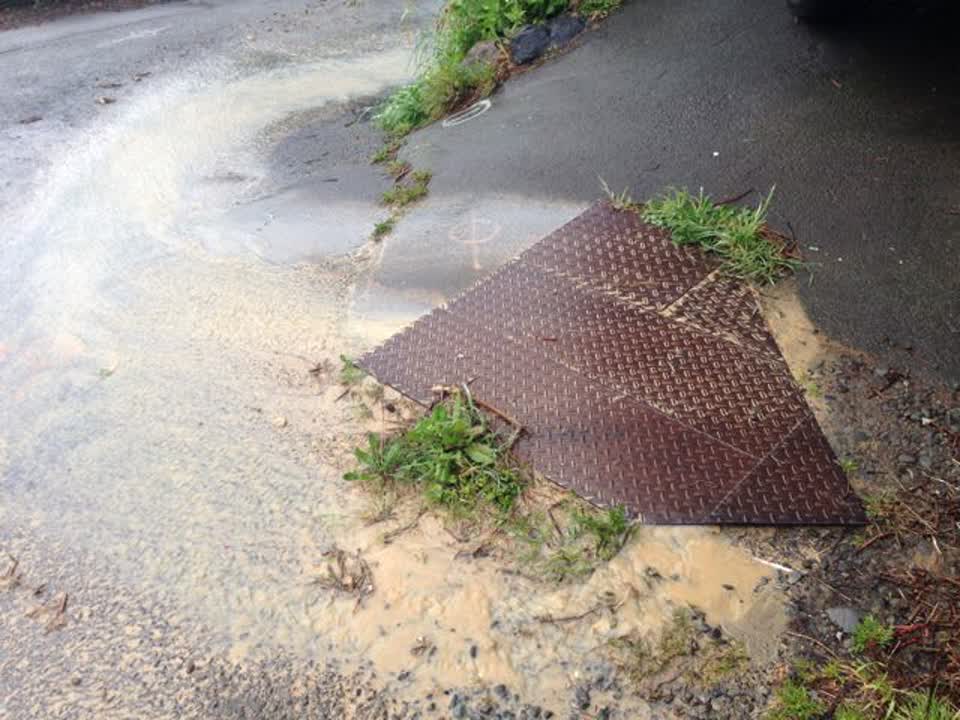 The photograph attached to this wastewater/stormwater report