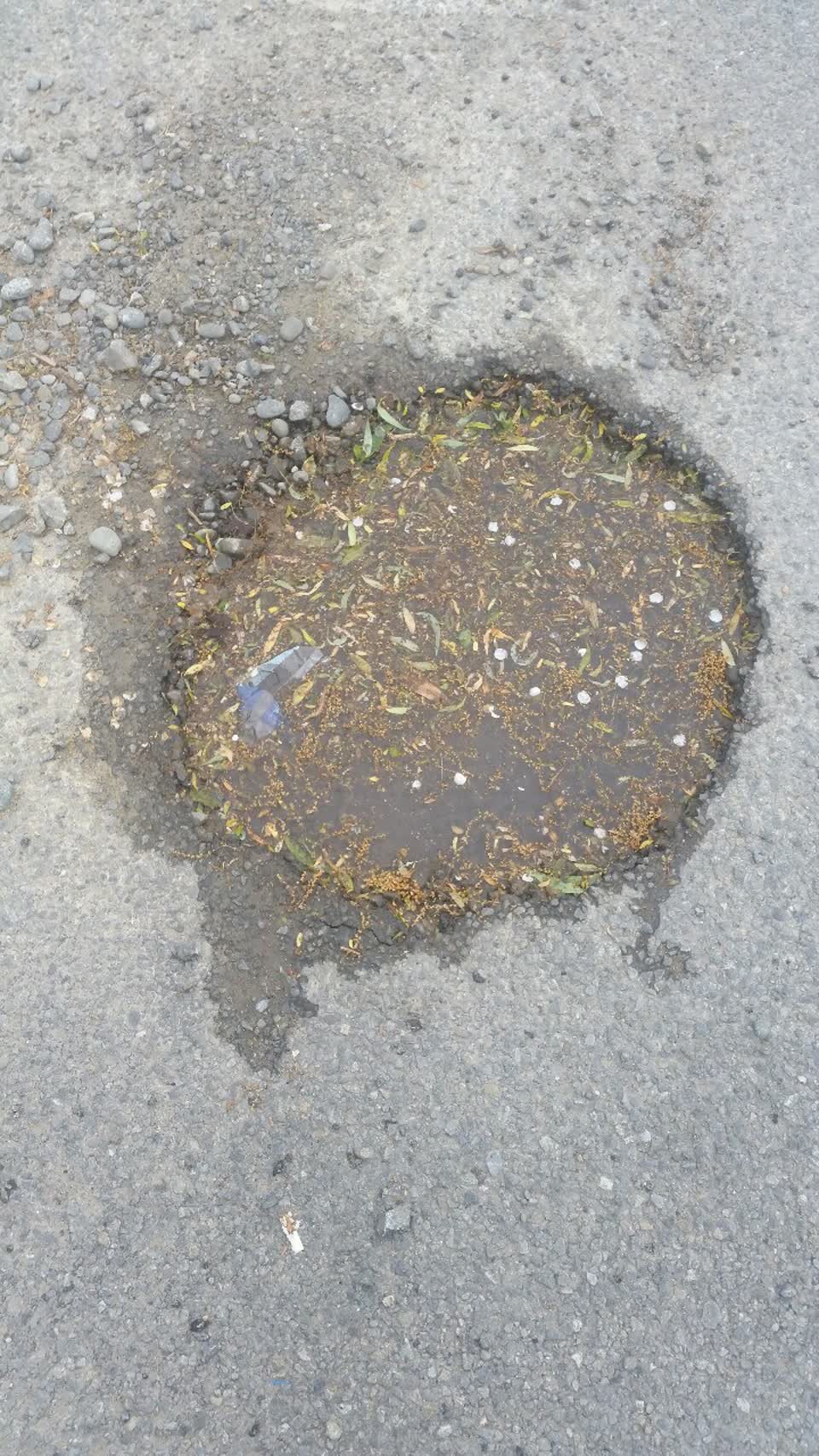 The photograph attached to this roading/streets report