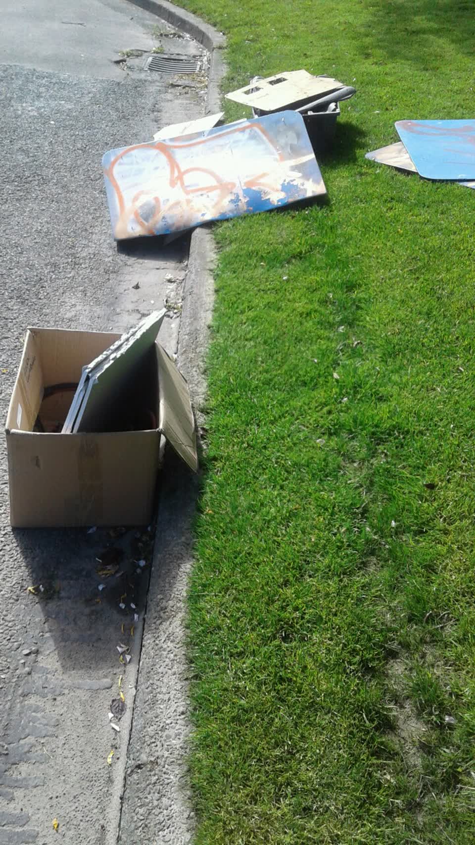 The photograph attached to this rubbish/recycling report