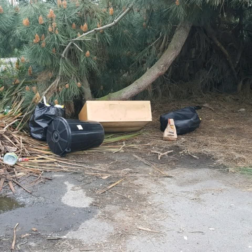 The photograph attached to this rubbish/recycling report