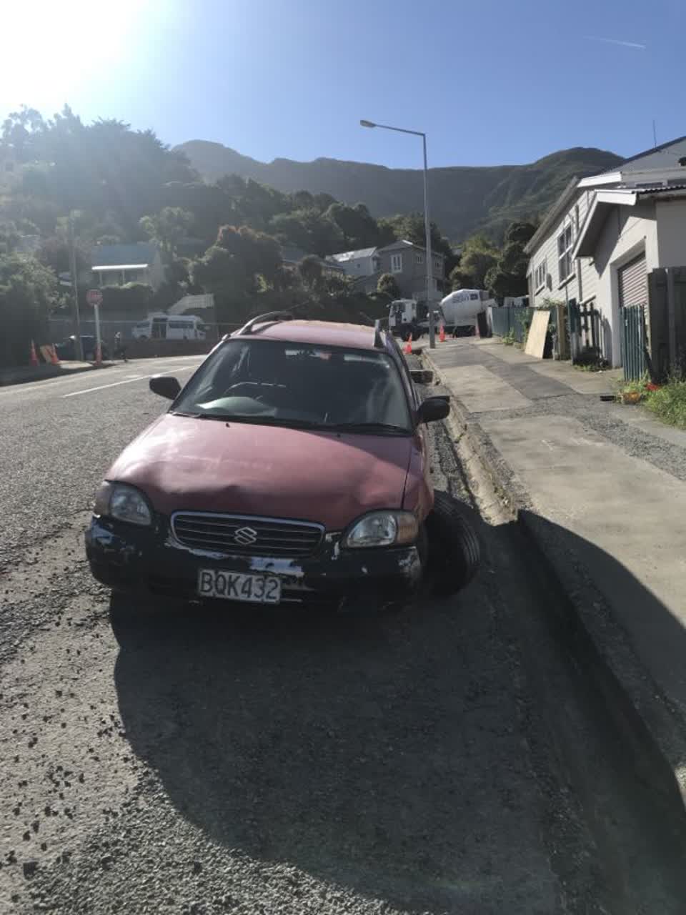 The photograph attached to this roading/streets report