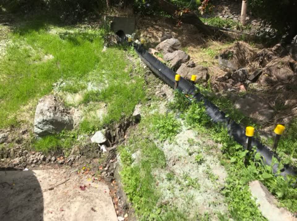 The photograph attached to this wastewater/stormwater report