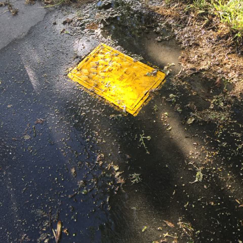 The photograph attached to this wastewater/stormwater report